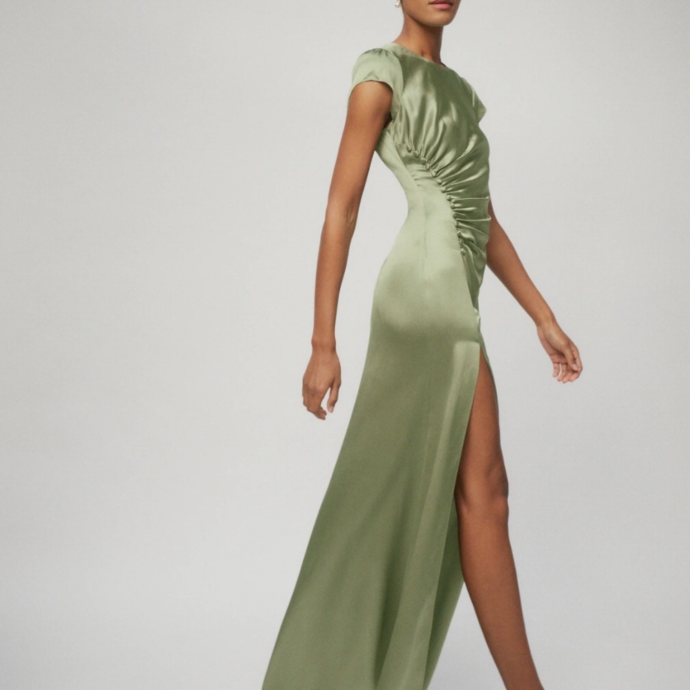 Reformation birch silk dress